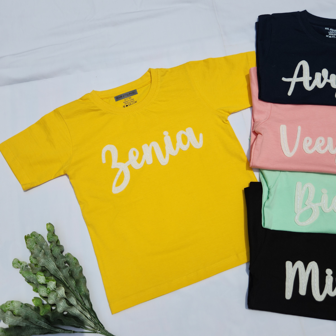 CUSTOMISED T-SHIRT - YELLOW