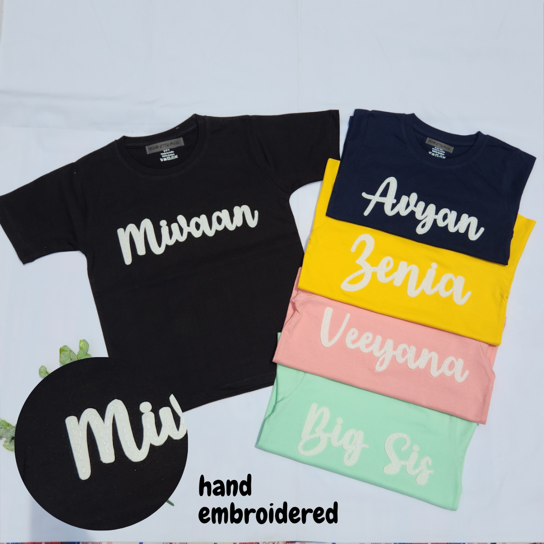 CUSTOMISED T-SHIRT - BLACK