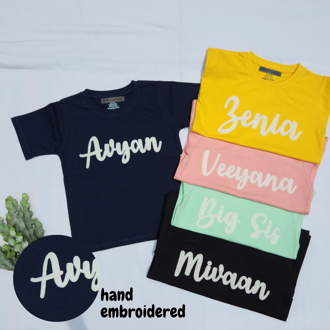 CUSTOMISED T-SHIRT - NAVY BLUE