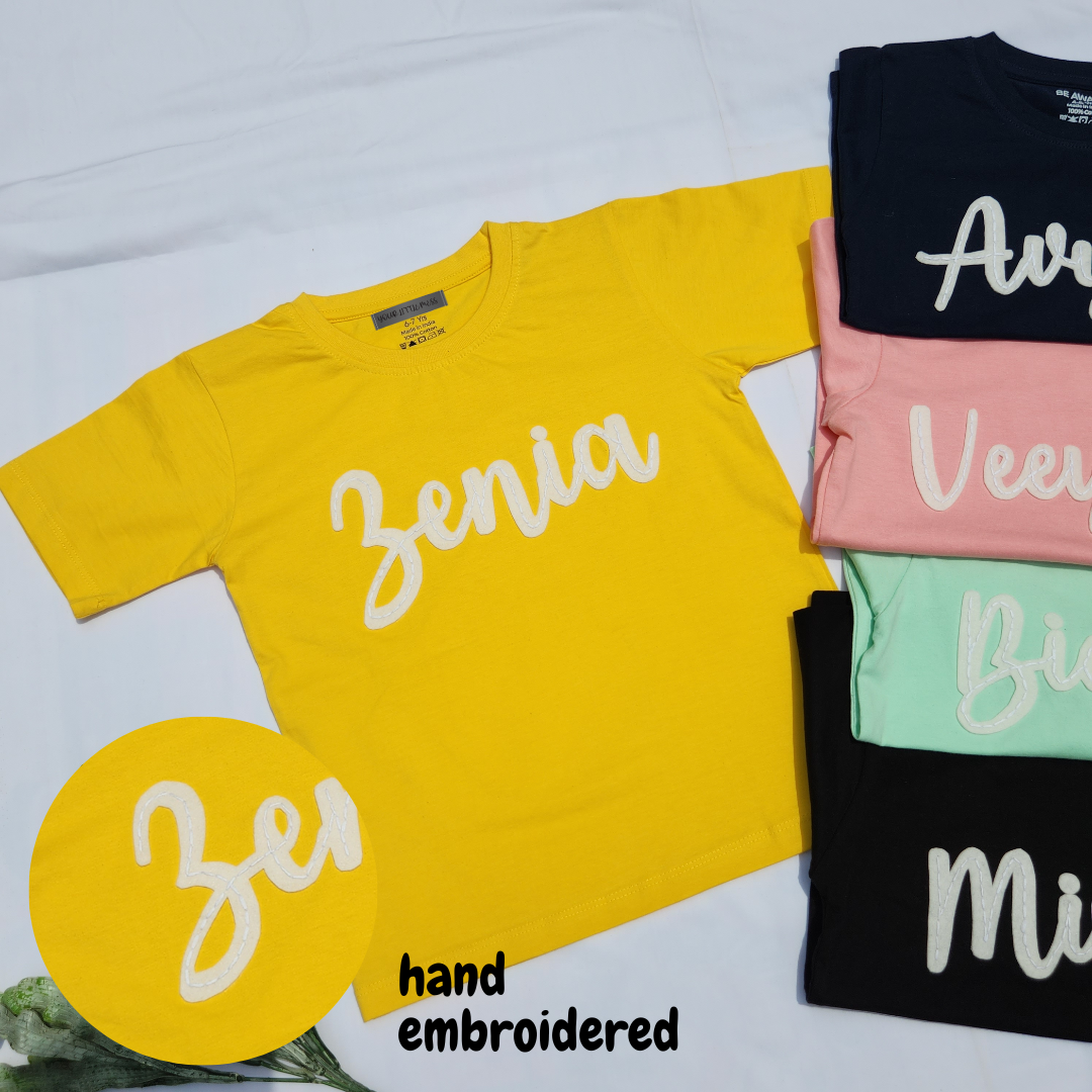 CUSTOMISED T-SHIRT - YELLOW
