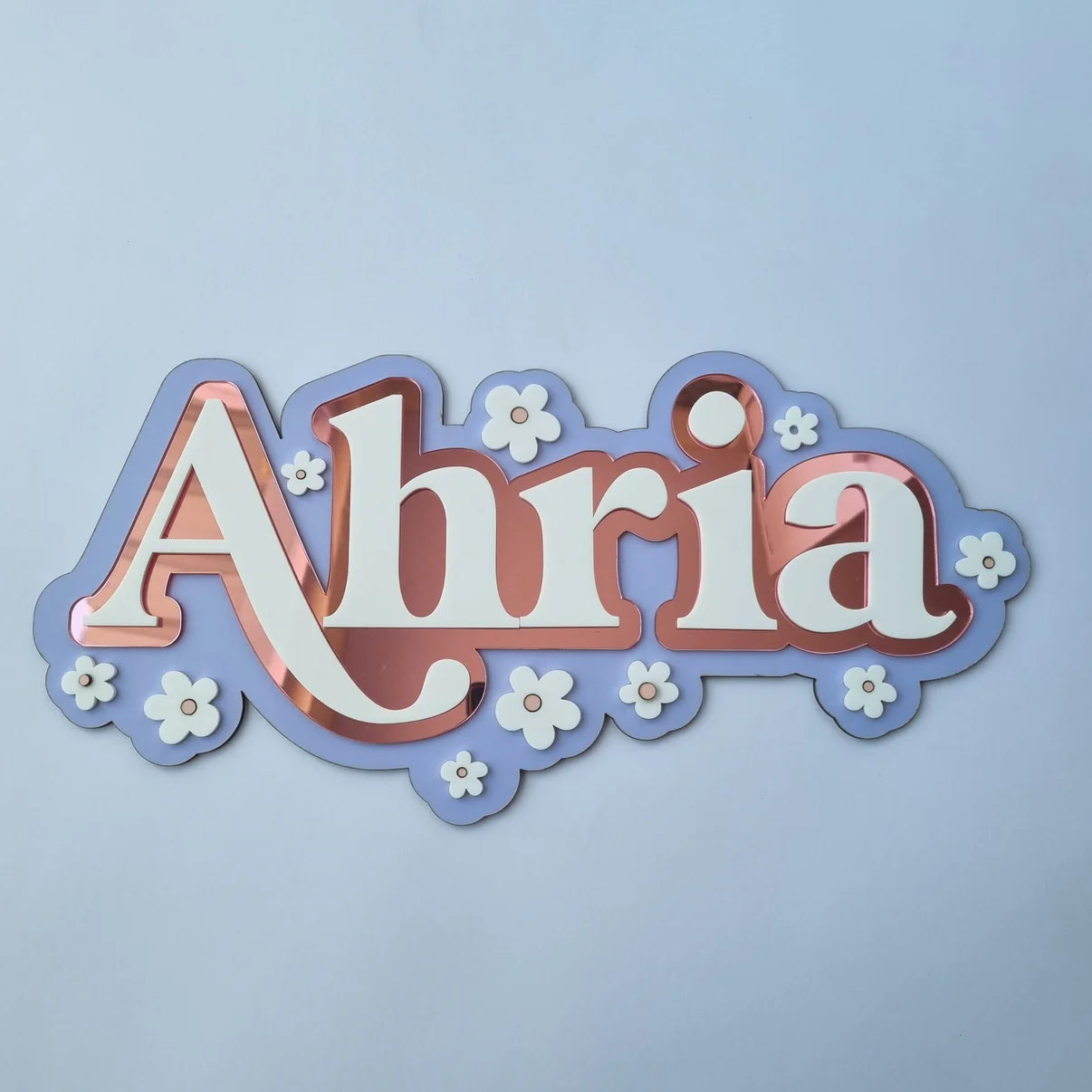 3 LAYER NAMEPLAQUE WITH DAISY