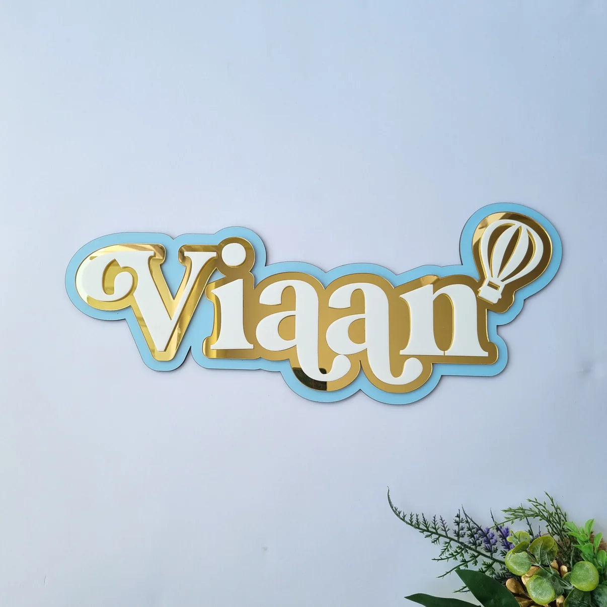 3 LAYER NAMEPLAQUE WITH MOTIF