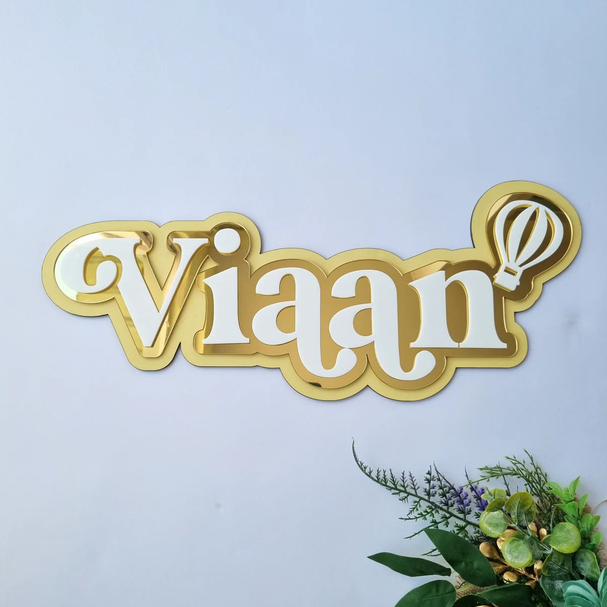 3 LAYER NAMEPLAQUE WITH MOTIF