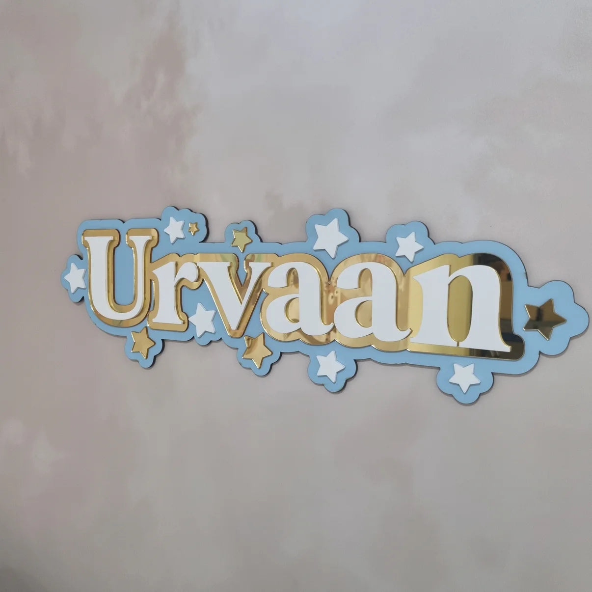 3 LAYER NAMEPLAQUE WITH STARS