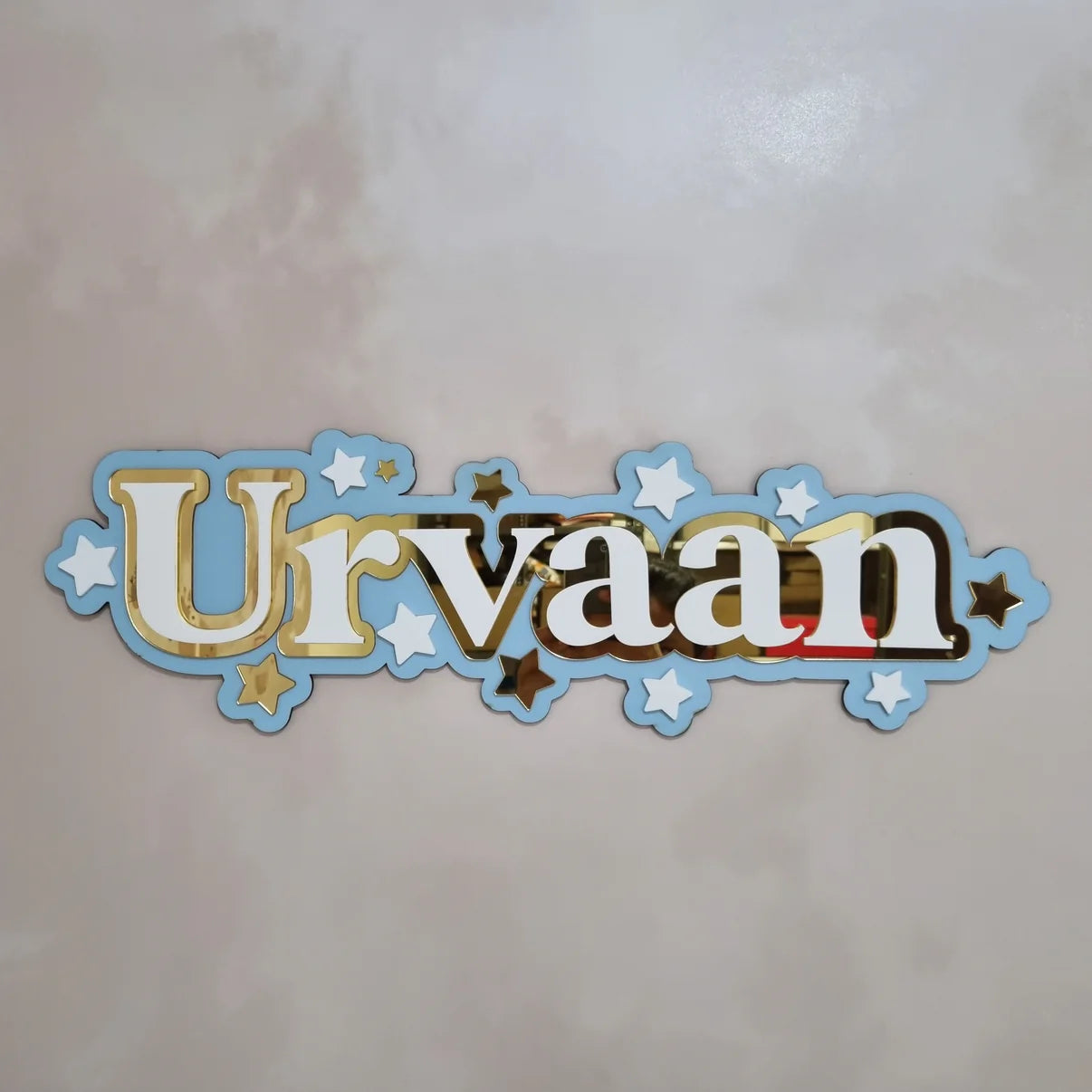 3 LAYER NAMEPLAQUE WITH STARS
