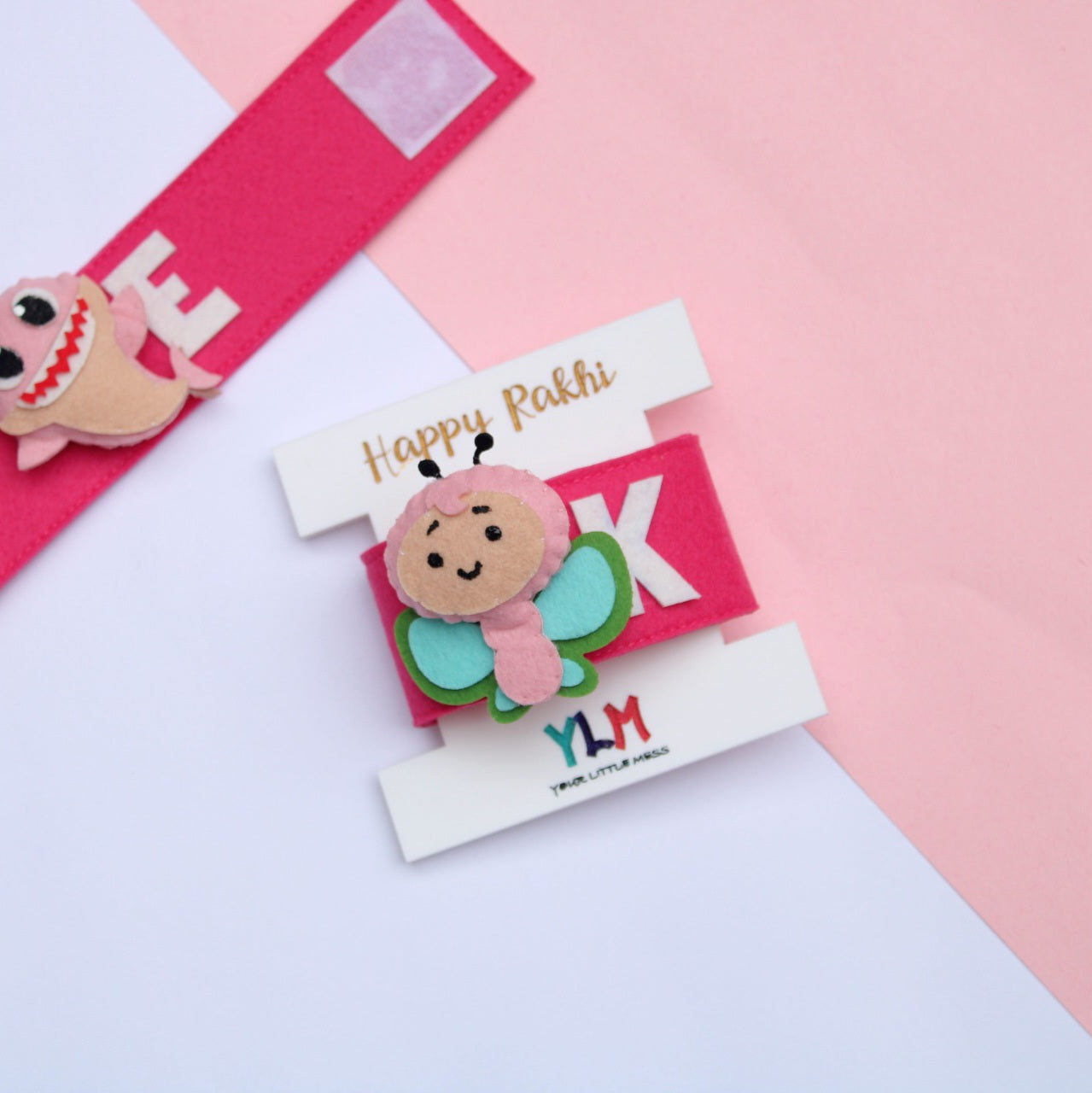PERSONALISED WRISTBAND RAKHI - BUTTERFLY