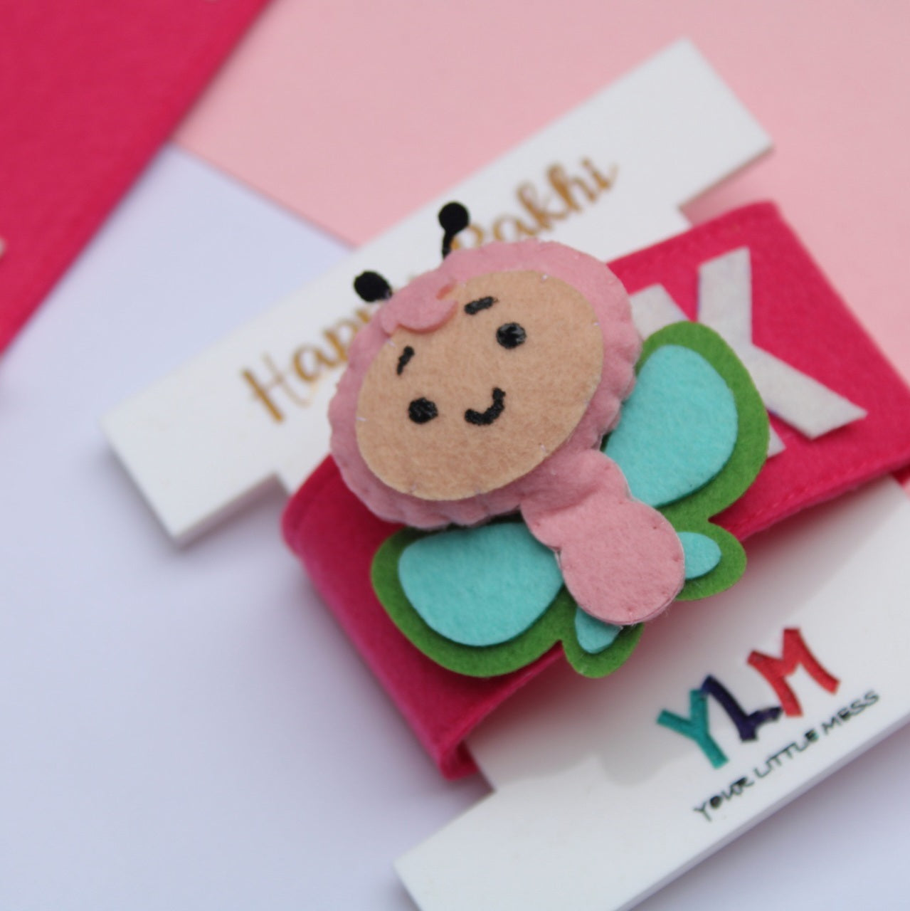 PERSONALISED WRISTBAND RAKHI - BUTTERFLY
