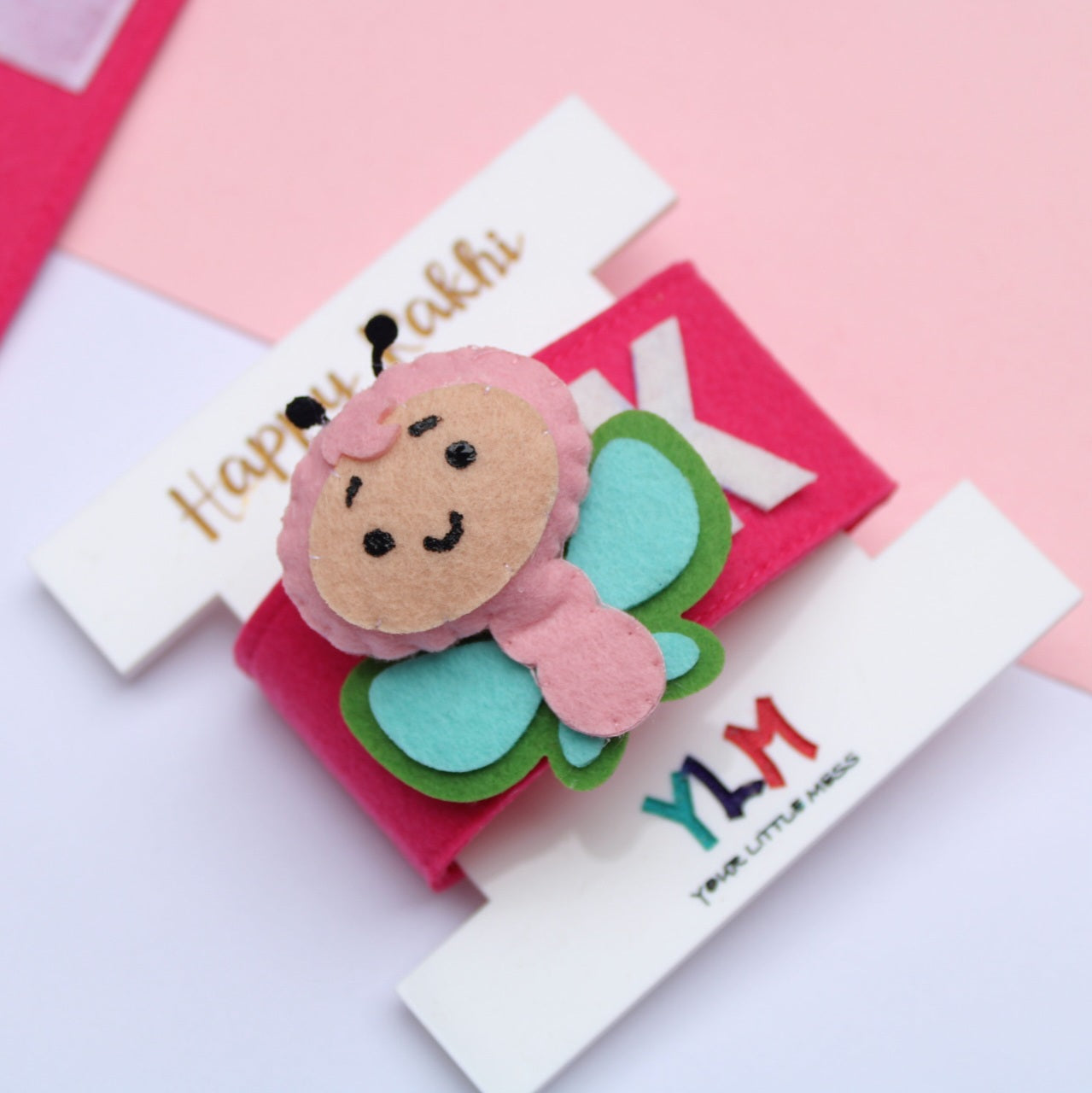PERSONALISED WRISTBAND RAKHI - BUTTERFLY