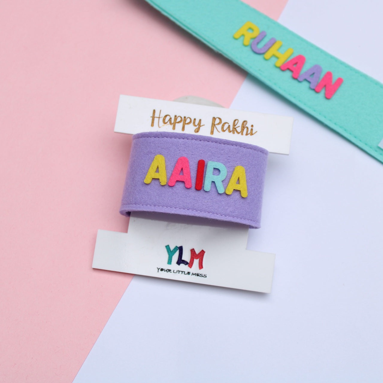 PERSONALISED NAME RAKHI - PURPLE