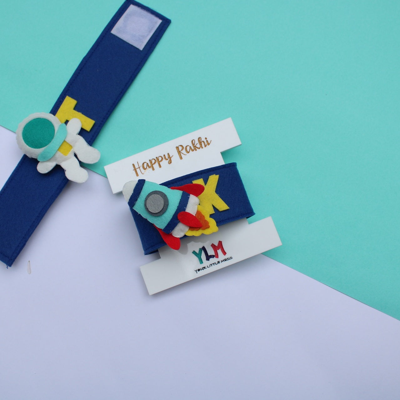 PERSONALISED WRISTBAND RAKHI - ROCKET
