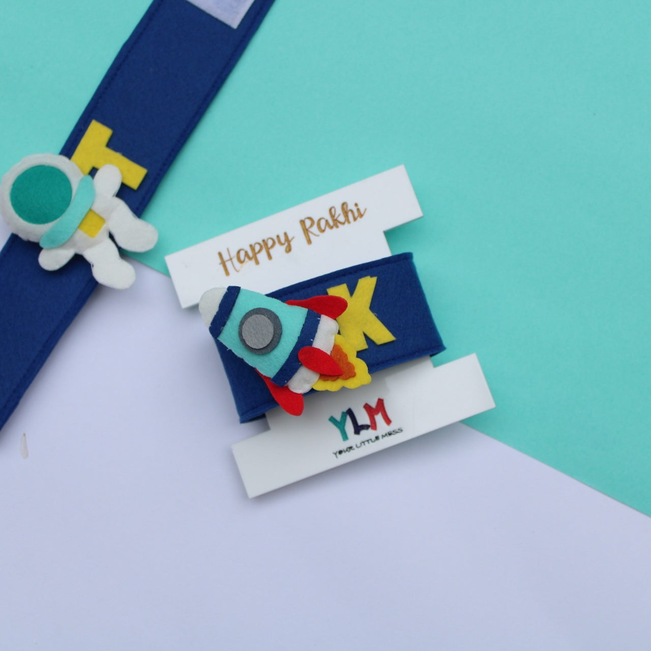 PERSONALISED WRISTBAND RAKHI - ROCKET