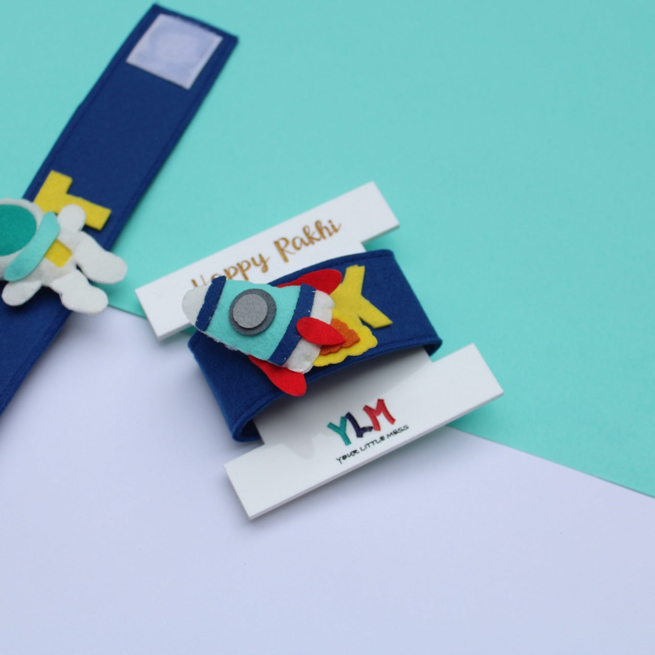 PERSONALISED WRISTBAND RAKHI - ROCKET