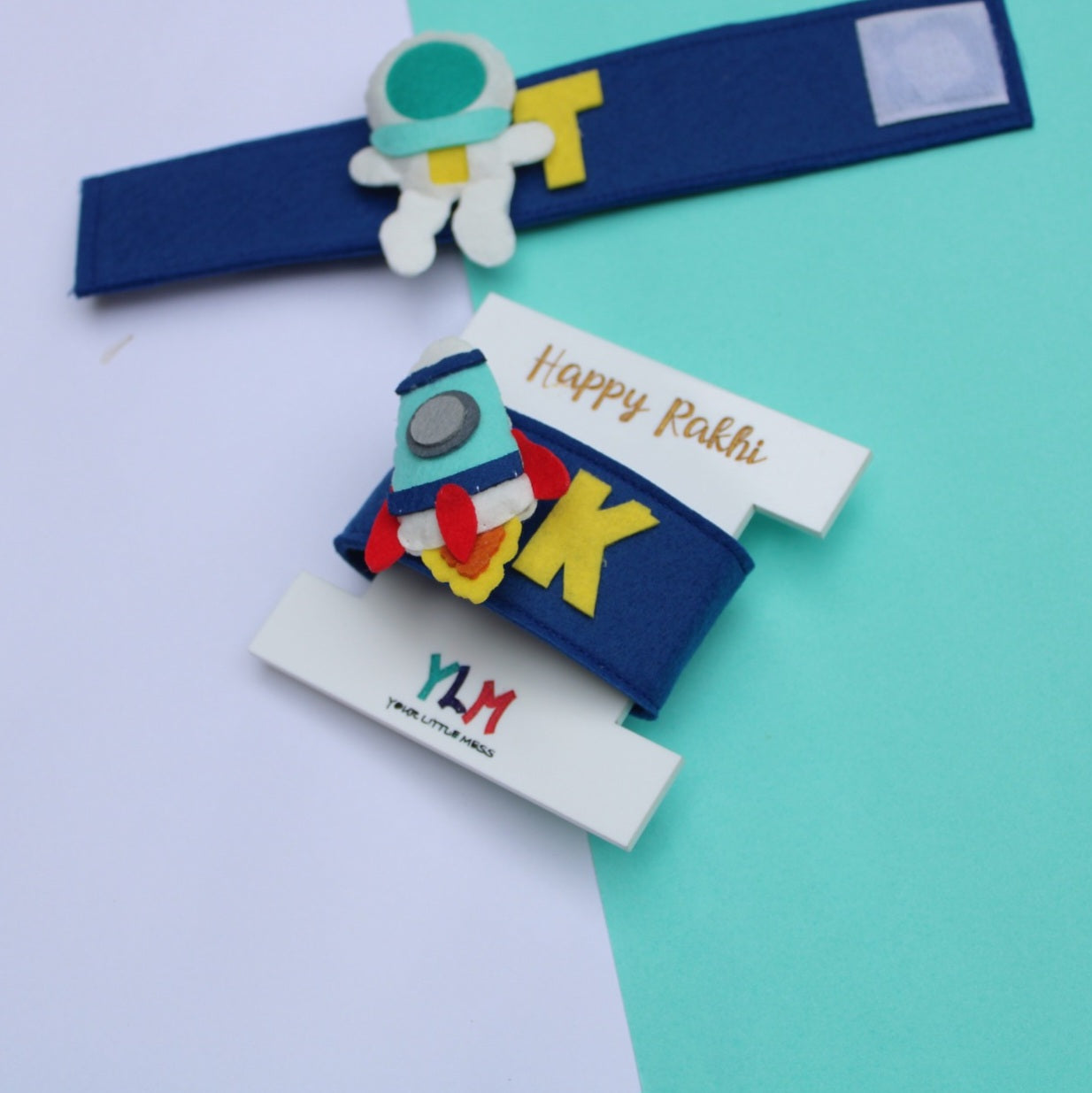 PERSONALISED WRISTBAND RAKHI - ROCKET