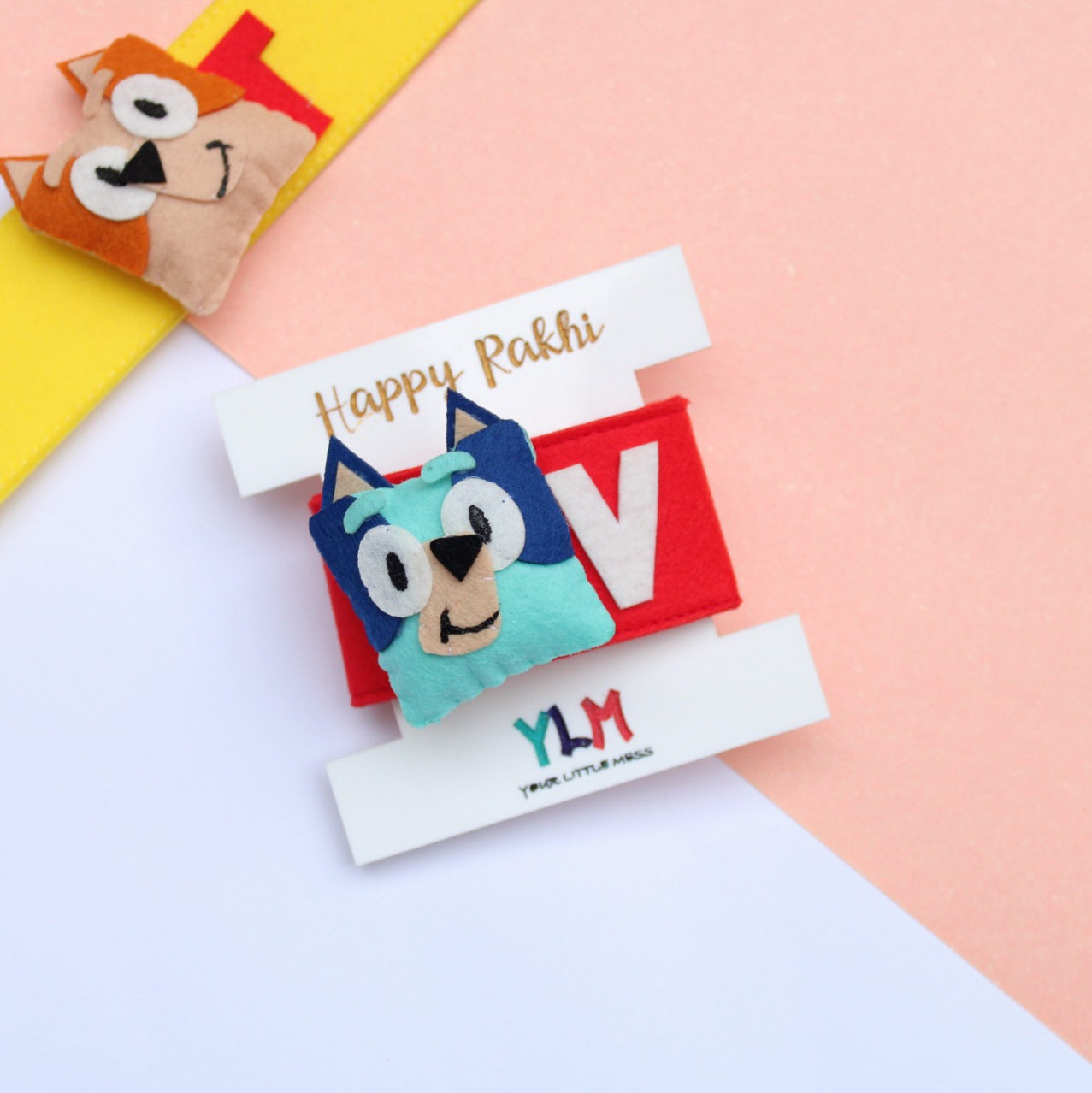 PERSONALISED WRISTBAND RAKHI - BLUEY