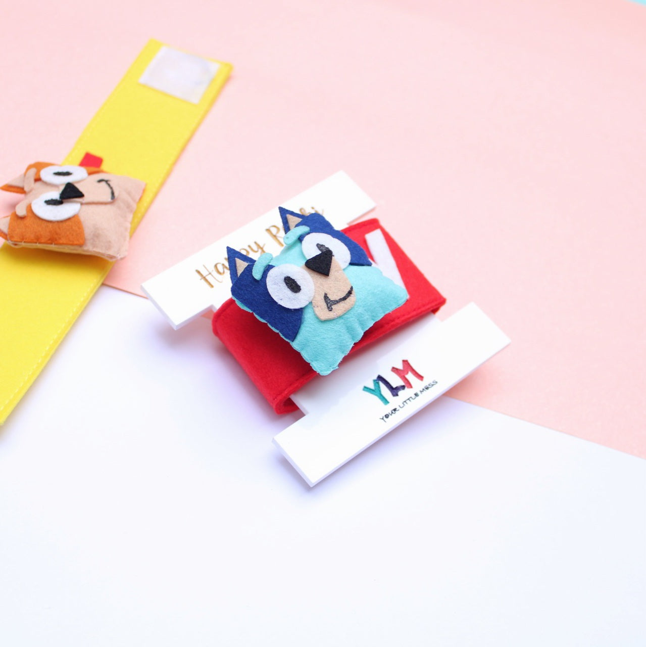 PERSONALISED WRISTBAND RAKHI - BLUEY