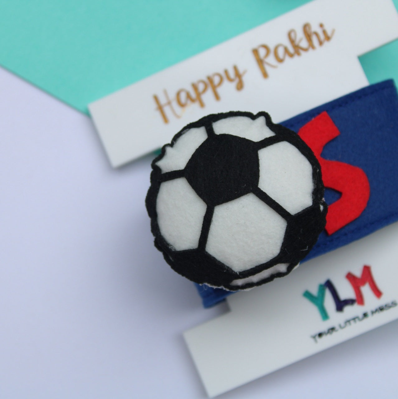 PERSONALISED WRISTBAND RAKHI - FOOTBALL