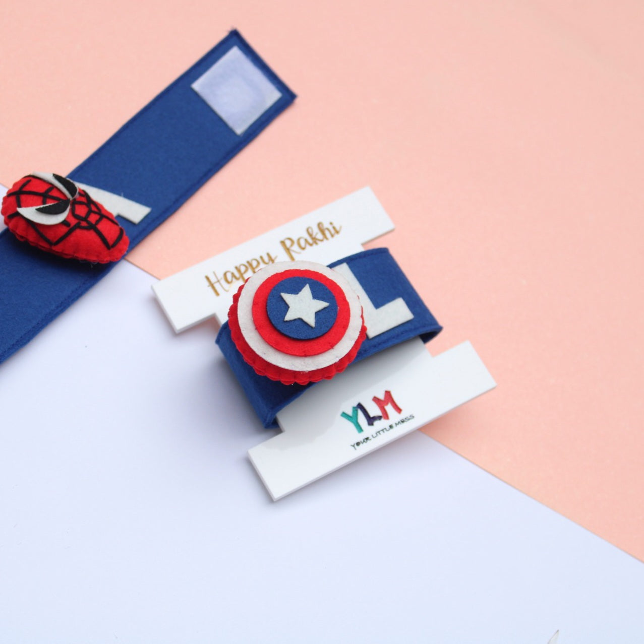PERSONALISED WRISTBAND RAKHI - CAPTAIN AMERICA