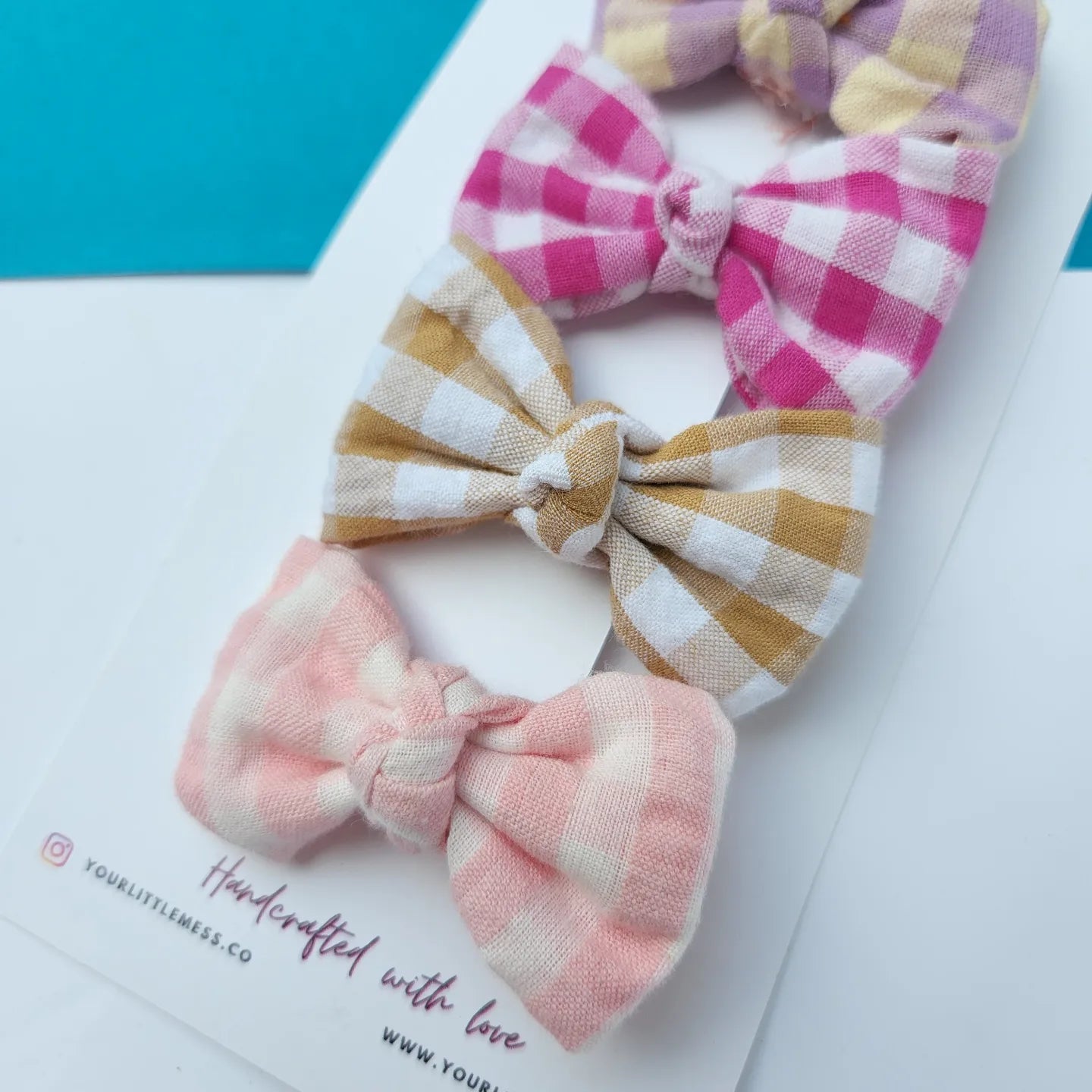 COLORFUL LITTLE BOWS - SET OF 4