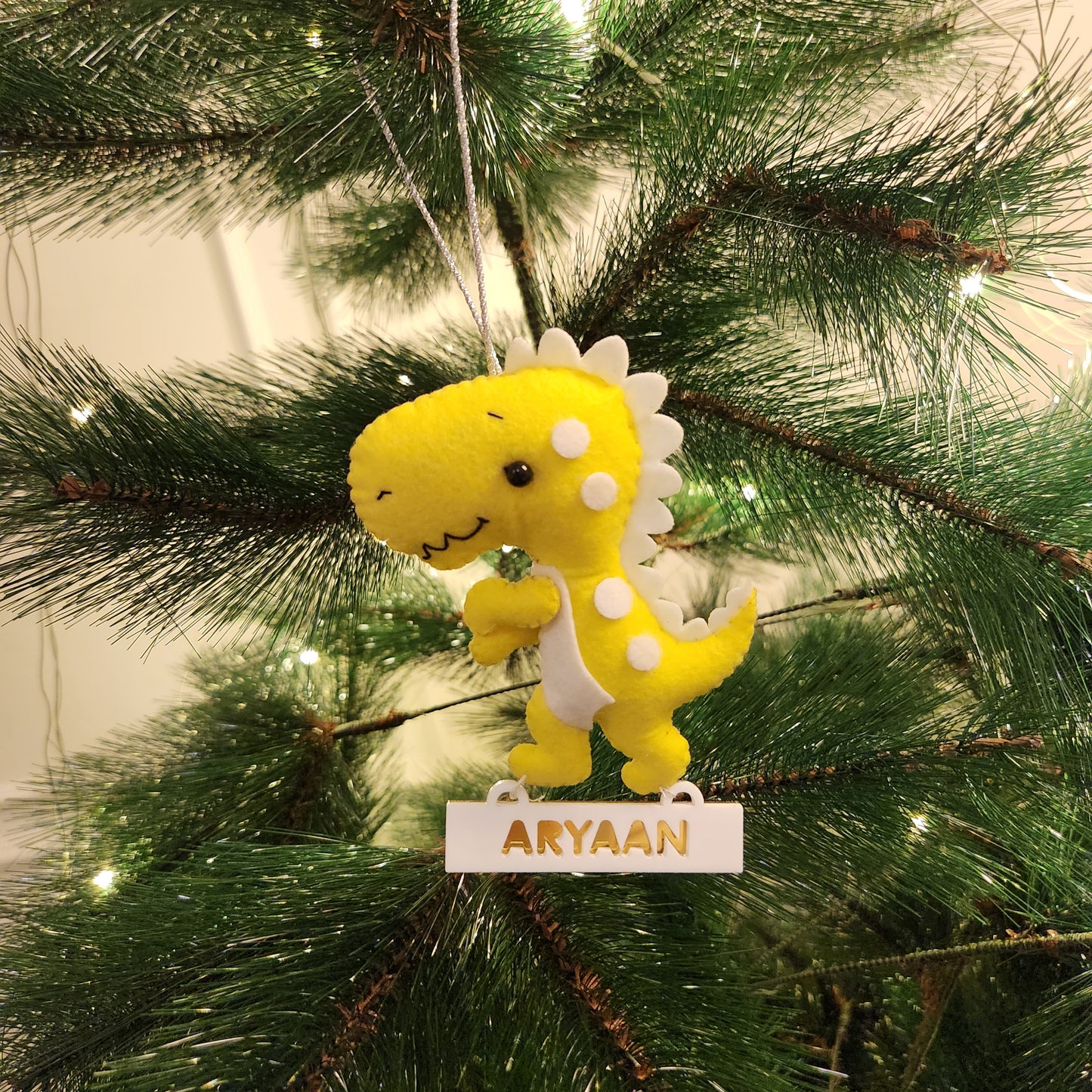 PERSONALISED CHRISTMAS ORNAMENTS - DINOSAUR