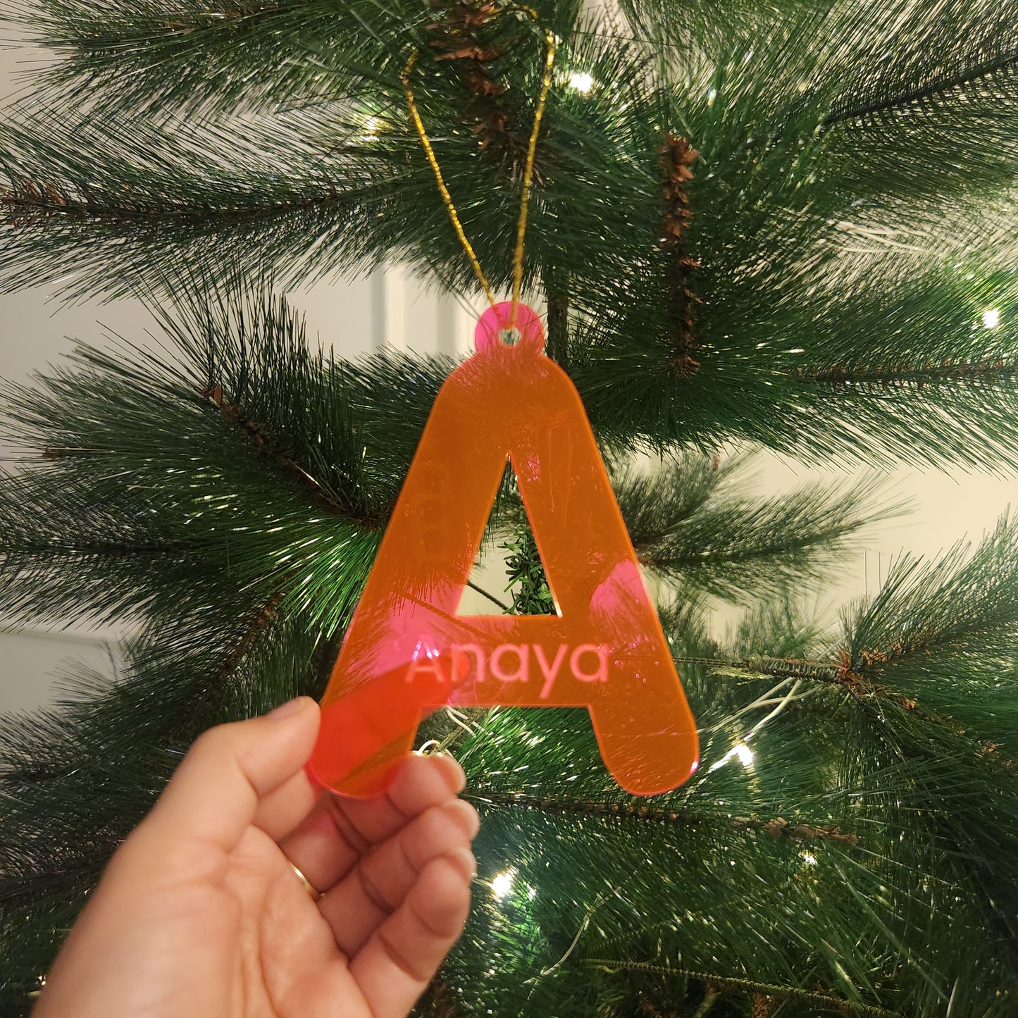 PERSONALISED FLURA CHRISTMAS ORNAMENT - INITIAL