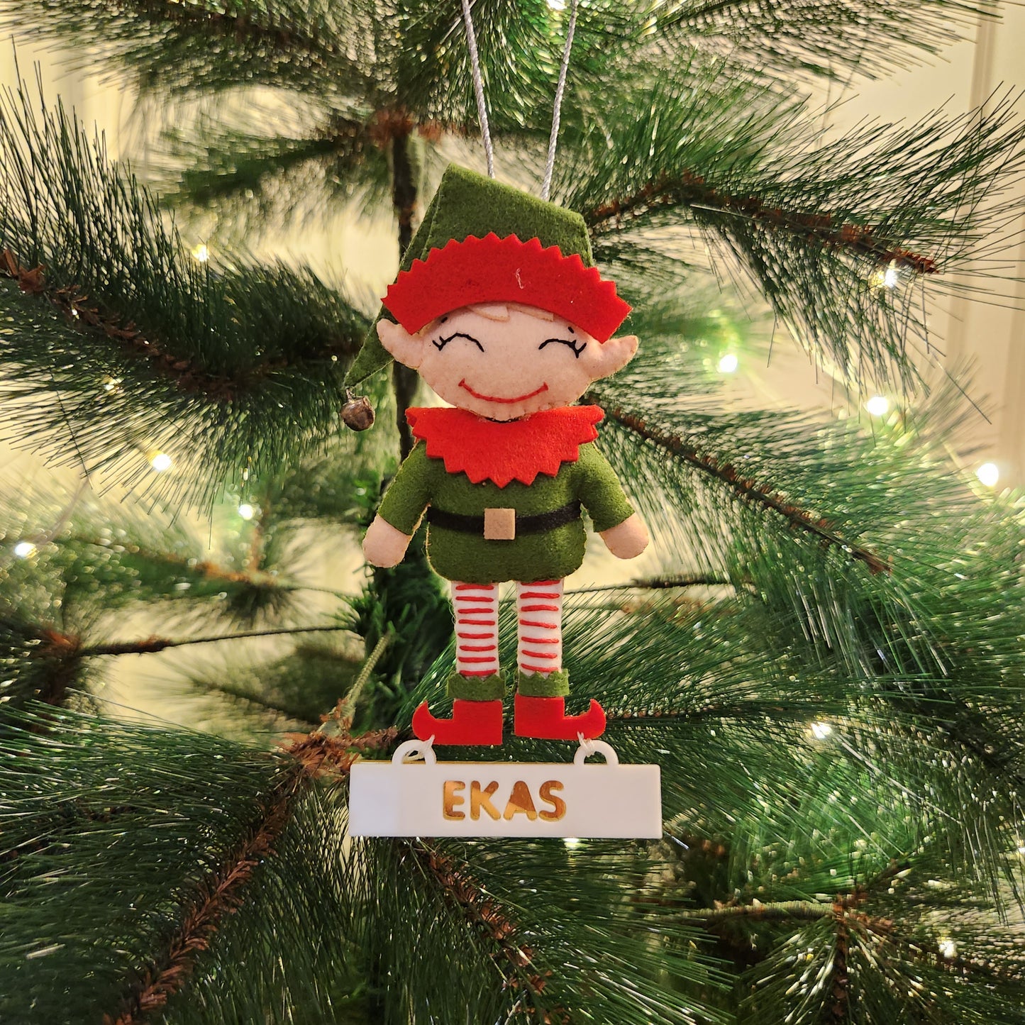 PERSONALISED CHRISTMAS ORNAMENTS - LITTLE ELF
