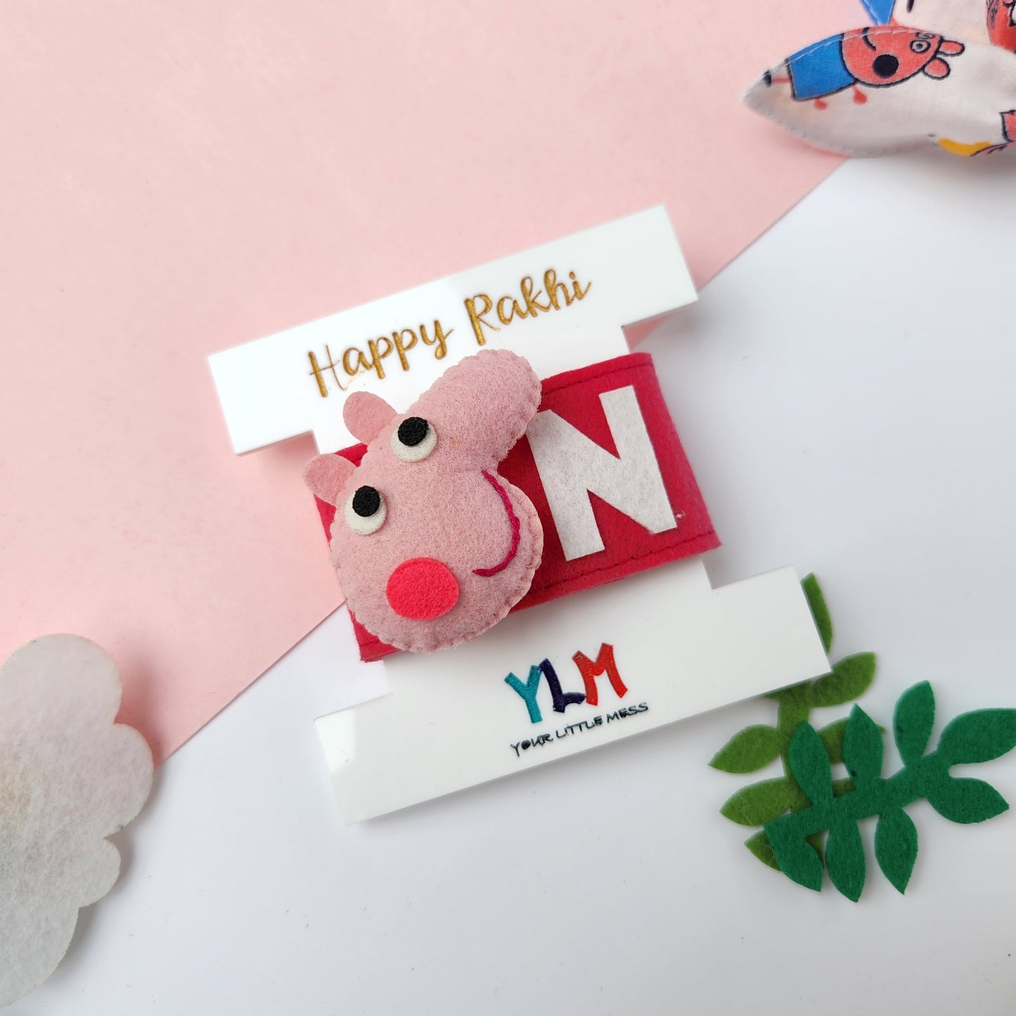 PERSONALISED WRISTBAND RAKHI - PEPPA PIG