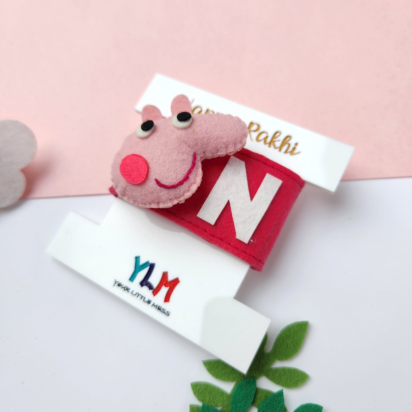 PERSONALISED WRISTBAND RAKHI - PEPPA PIG
