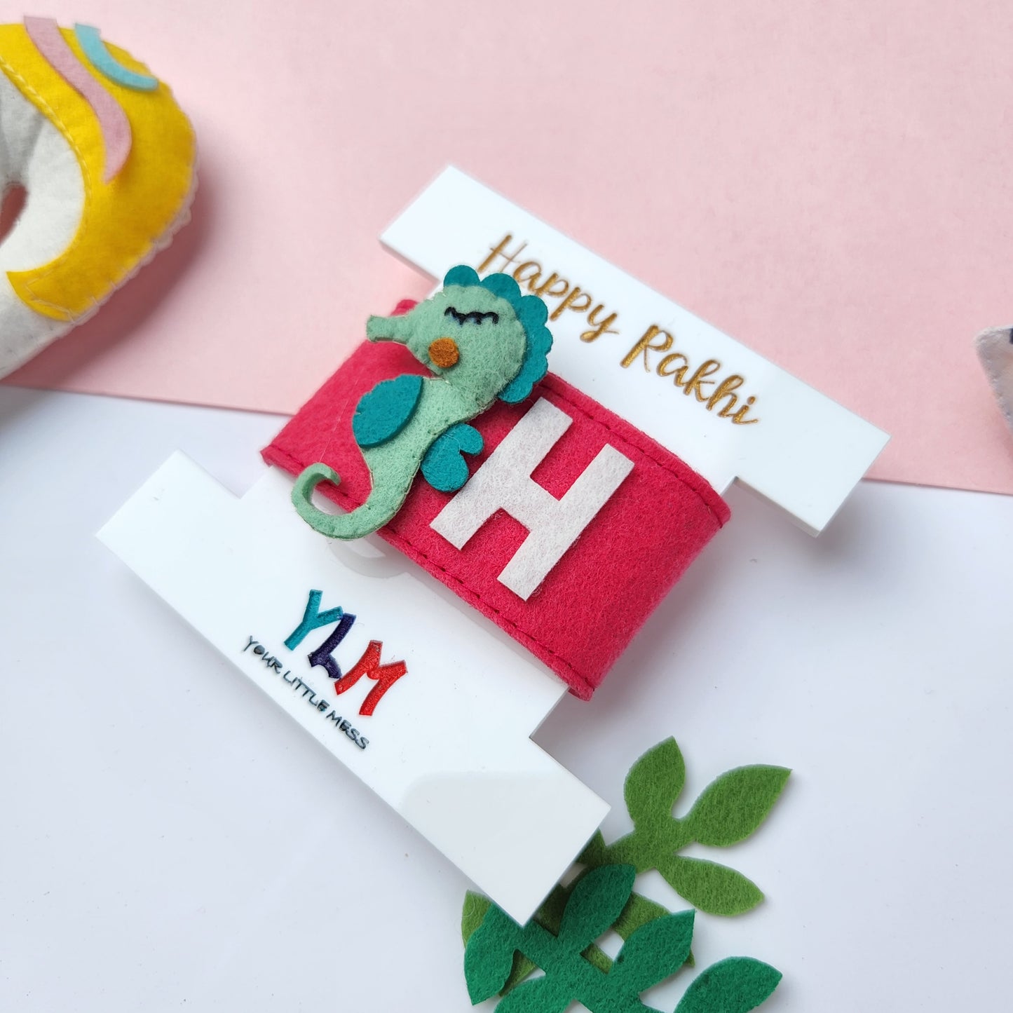 PERSONALISED WRISTBAND RAKHI - SEAHORSE