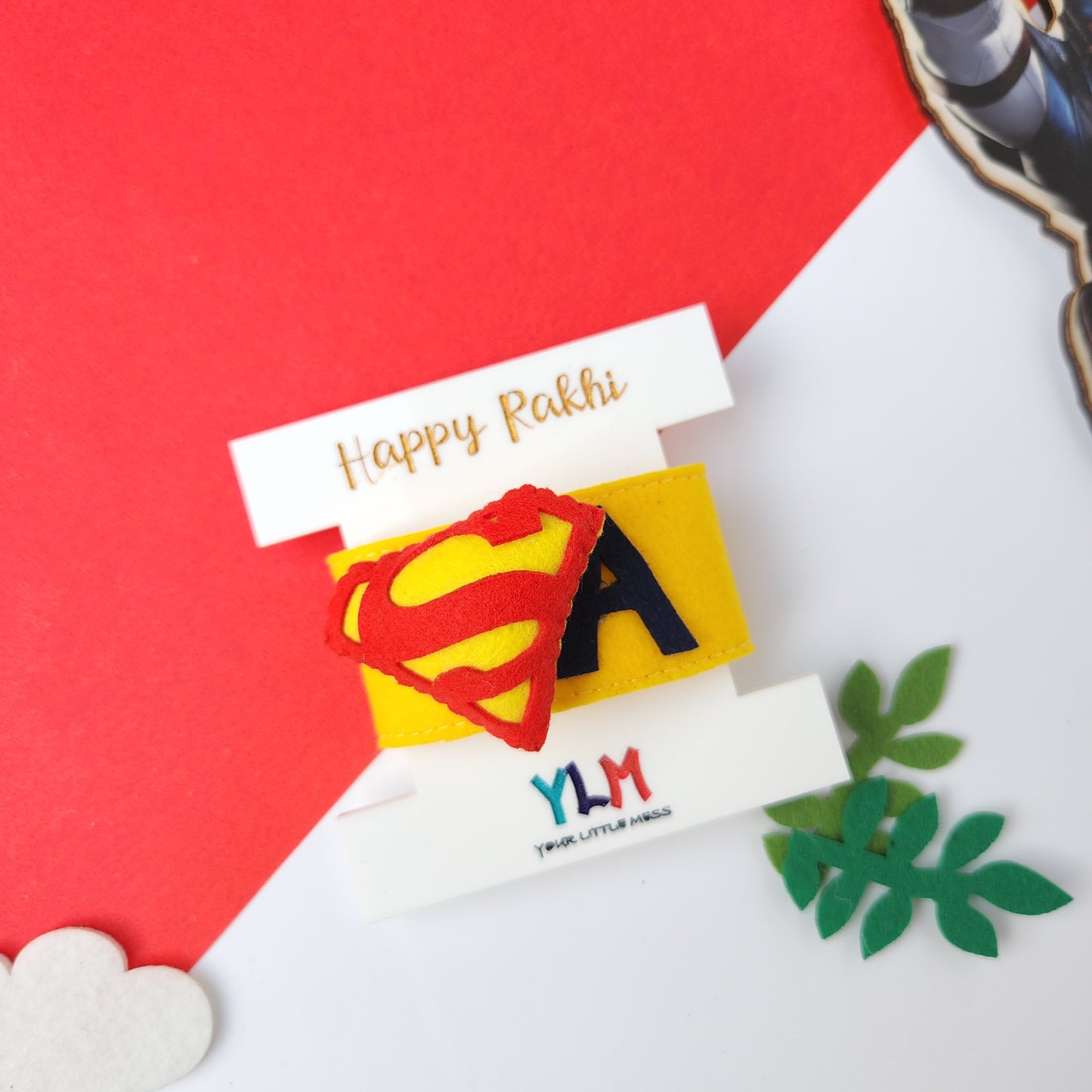 PERSONALISED WRISTBAND RAKHI - SUPERMAN