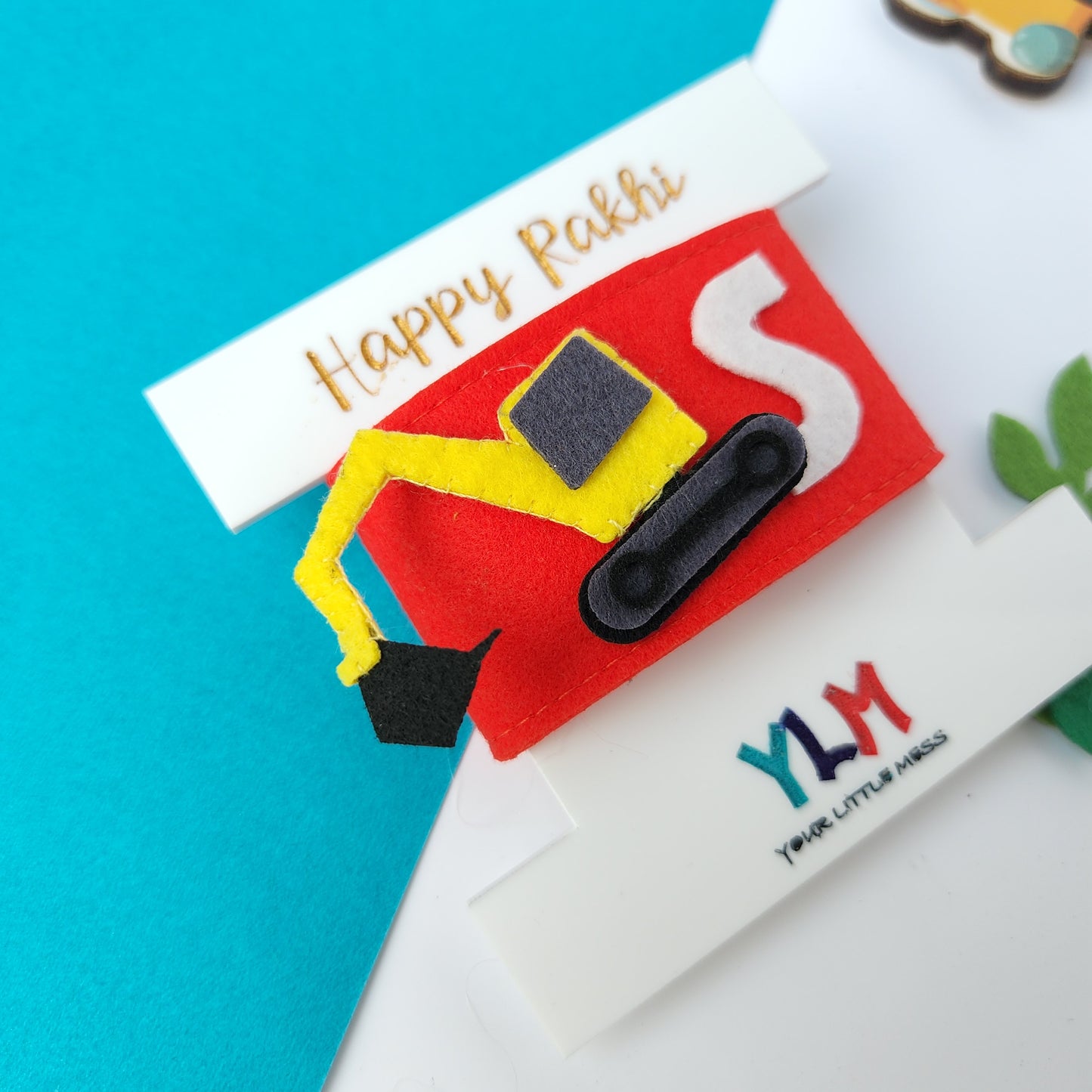PERSONALISED WRISTBAND RAKHI - EXCAVATOR