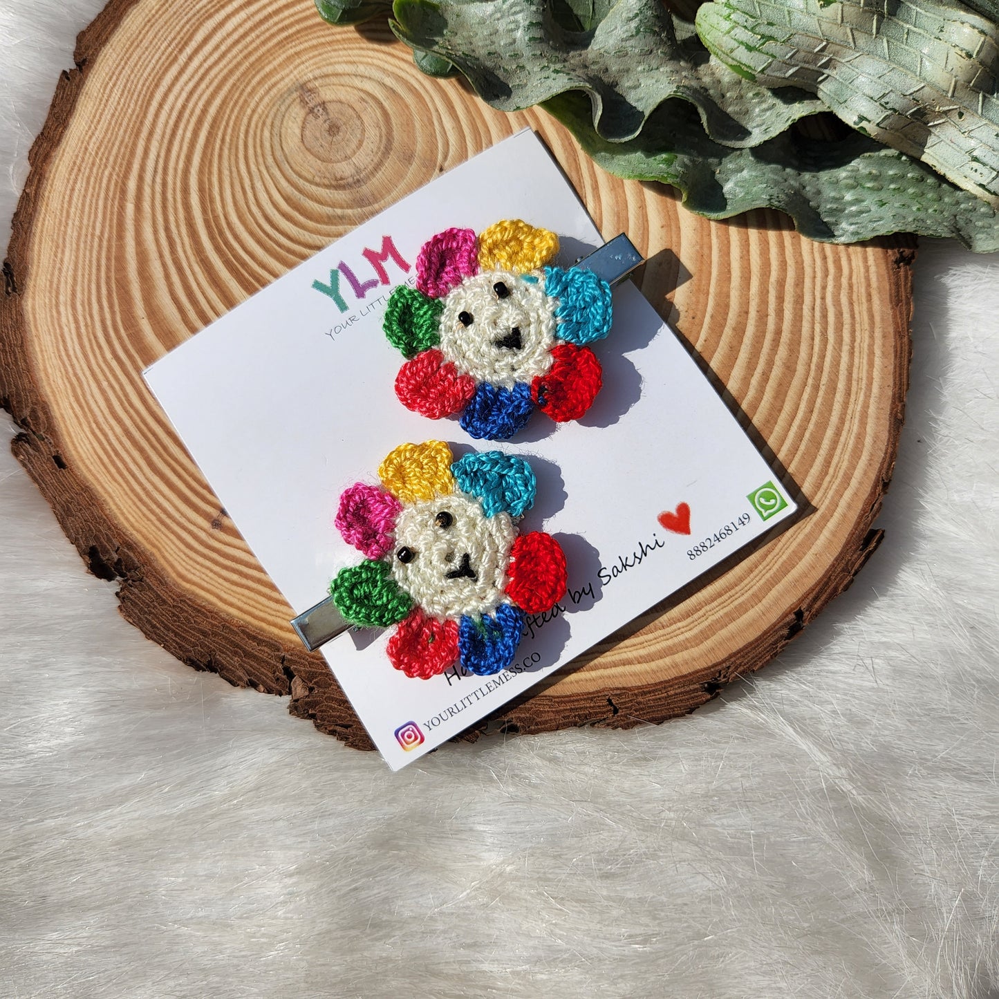 Bonjour Crochet Hairclip