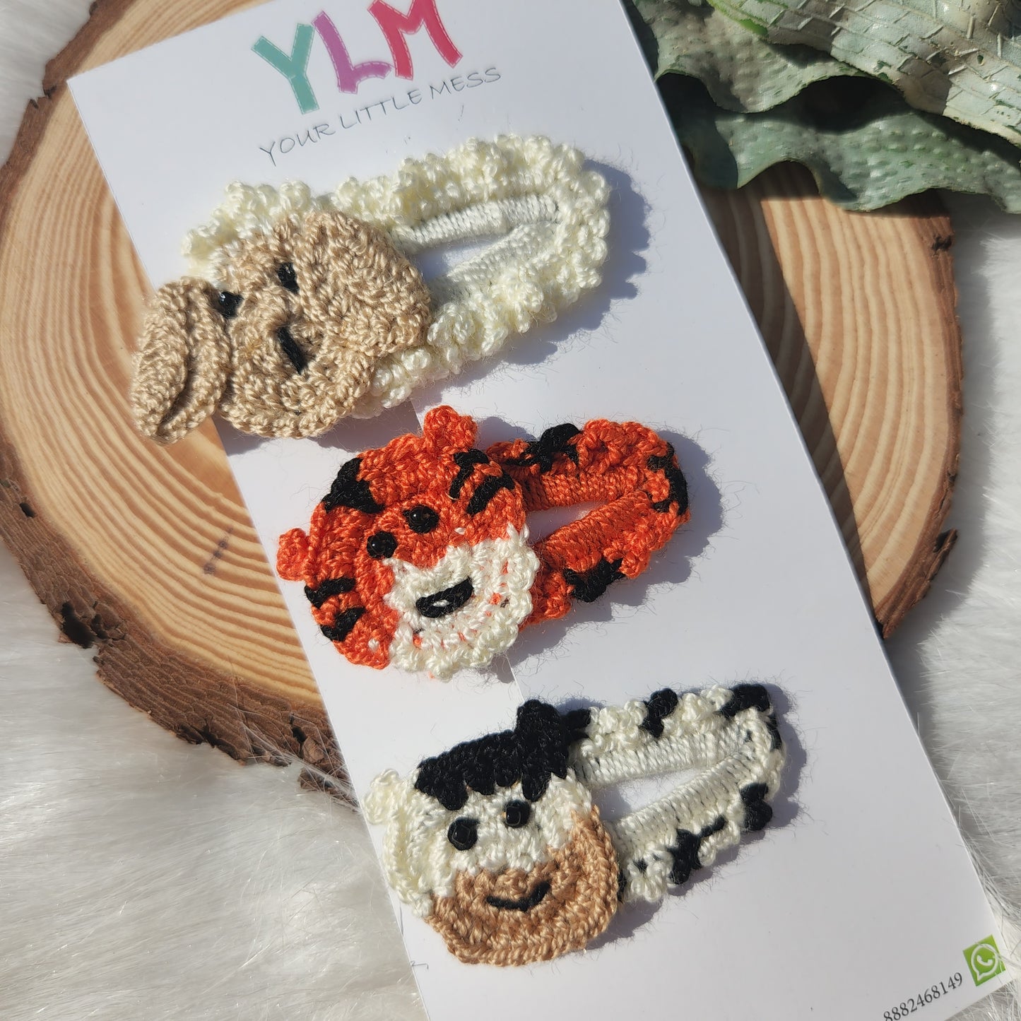 JUNGLE JUMBOREE CROCHET HAIRCLIP