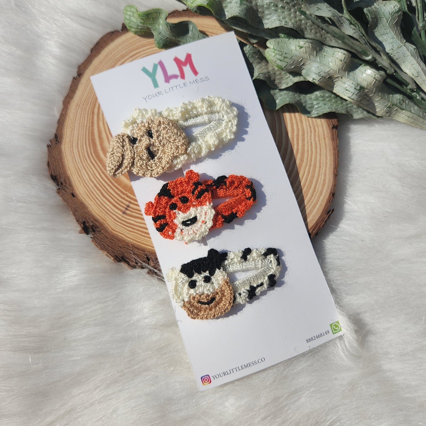JUNGLE JUMBOREE CROCHET HAIRCLIP