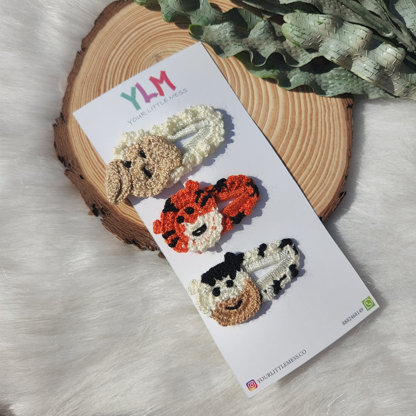 JUNGLE JUMBOREE CROCHET HAIRCLIP