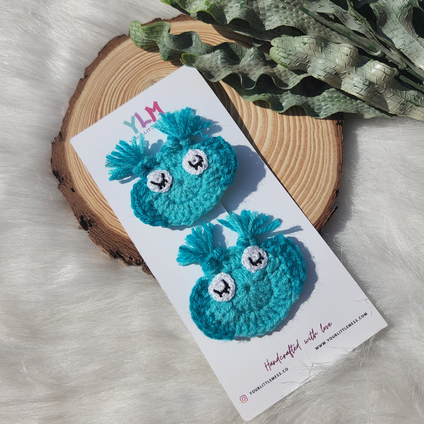 OWL CROCHET HAIRCLIP