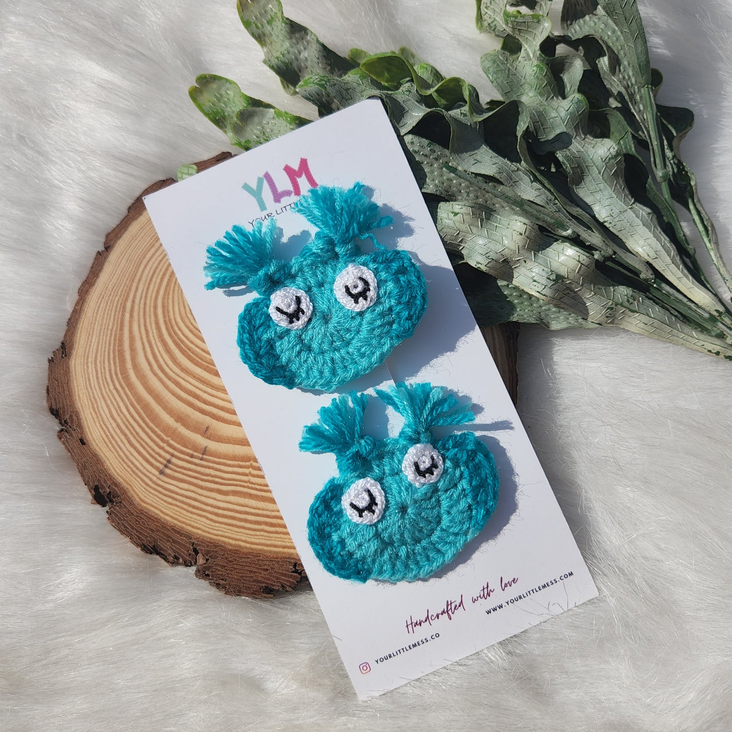 OWL CROCHET HAIRCLIP