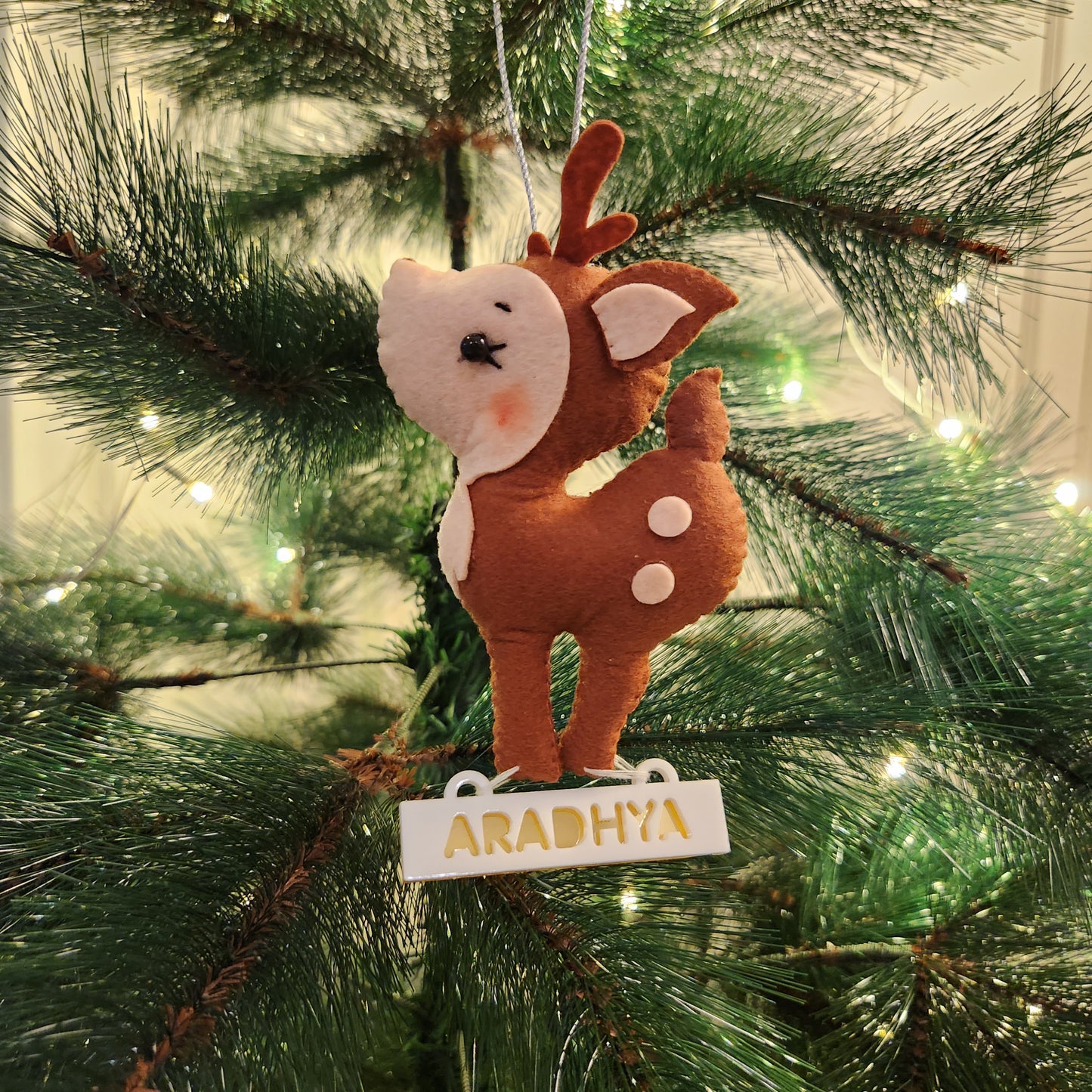 PERSONALISED CHRISTMAS ORNAMENTS - REINDEER