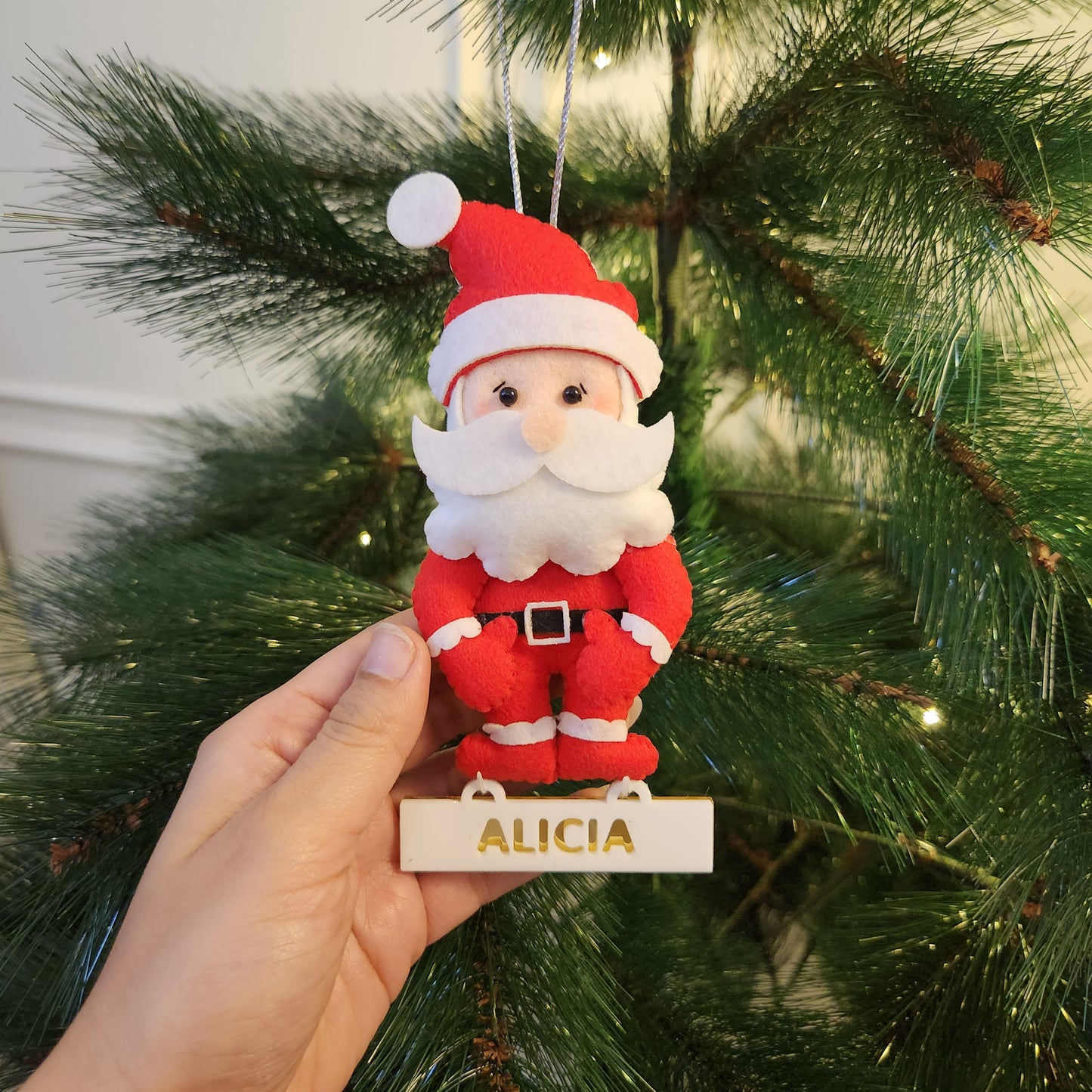 PERSONALISED CHRISTMAS ORNAMENTS - SANTA