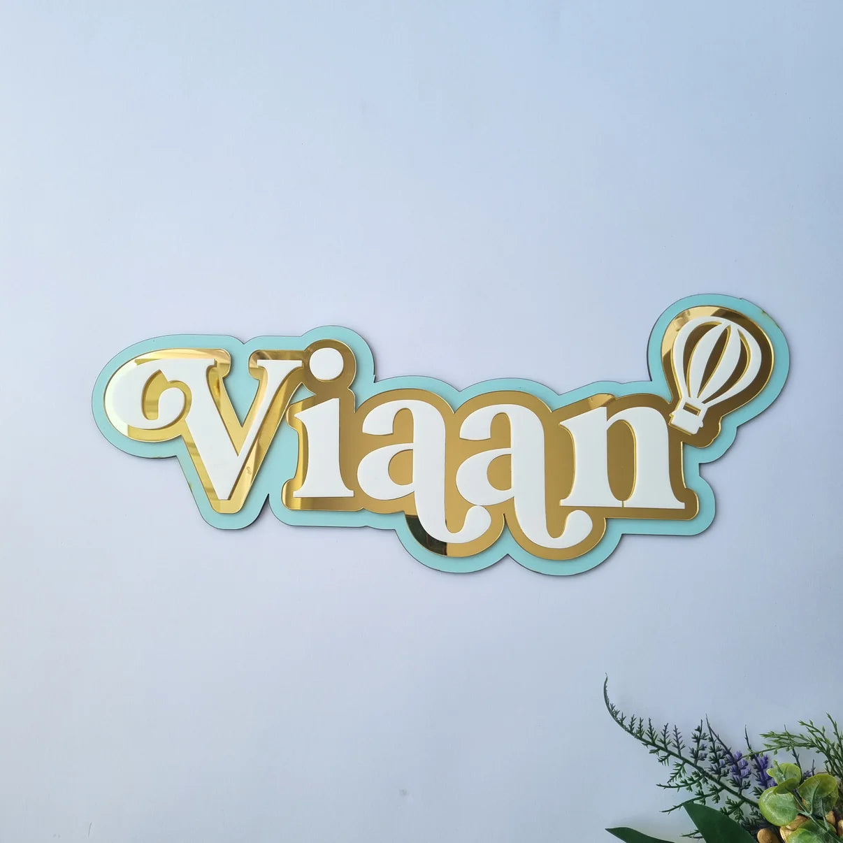 3 LAYER NAMEPLAQUE WITH MOTIF