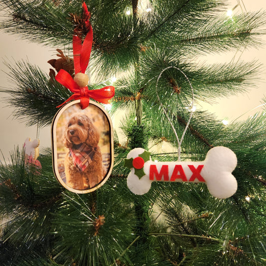 PERSONALISED DOG ORNAMENT COMBO