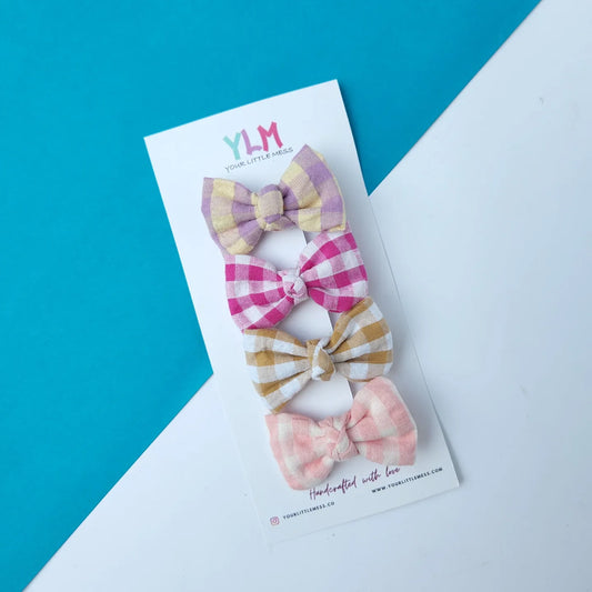 COLORFUL LITTLE BOWS - SET OF 4