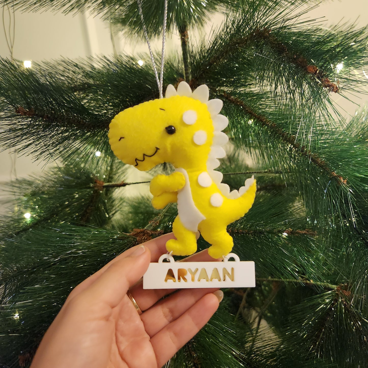 PERSONALISED CHRISTMAS ORNAMENTS - DINOSAUR
