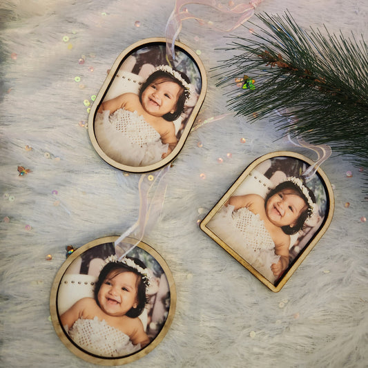 PHOTO CHRISTMAS ORNAMENT - MDF