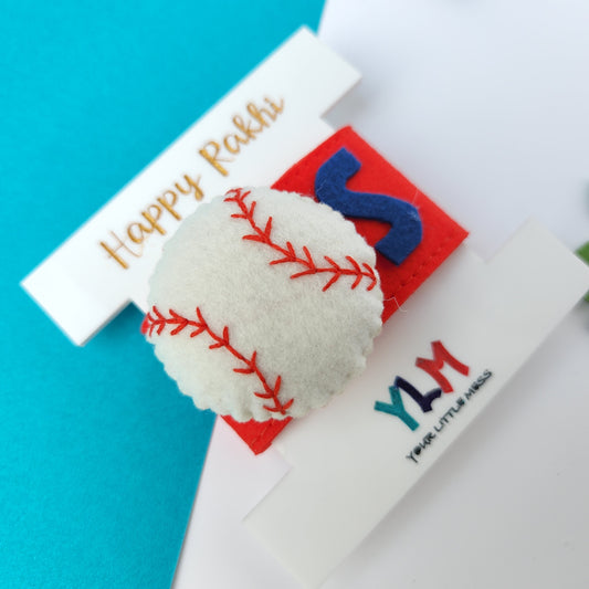 PERSONALISED WRISTBAND RAKHI - BASEBALL