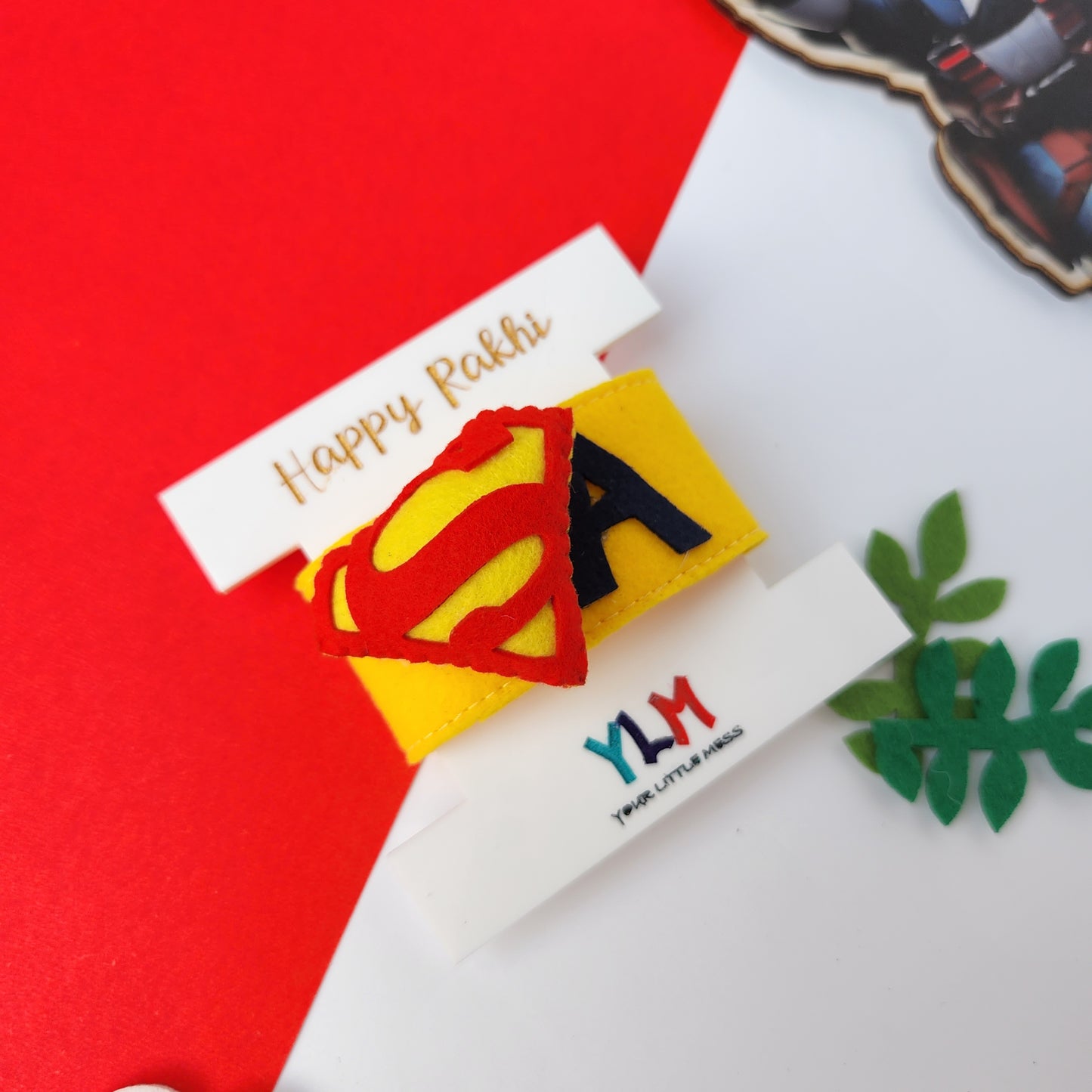 PERSONALISED WRISTBAND RAKHI - SUPERMAN