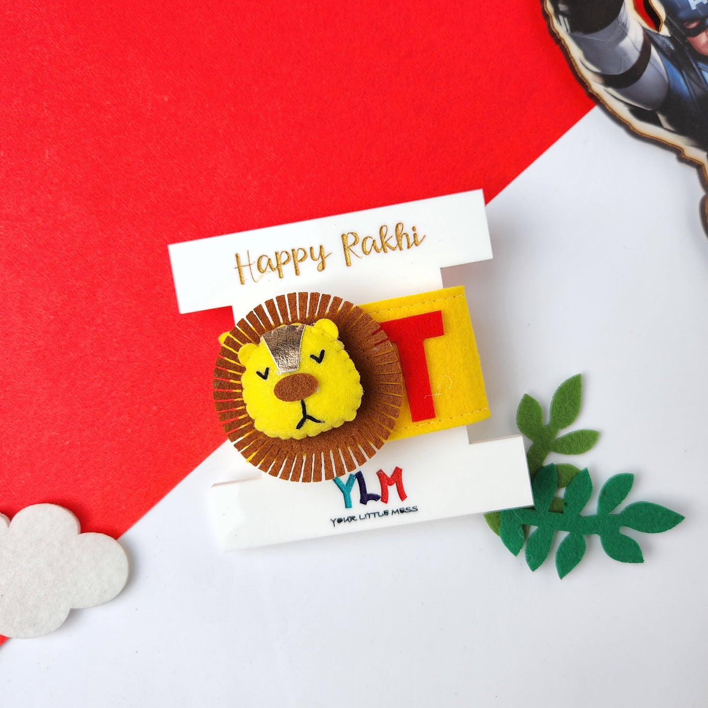 PERSONALISED WRISTBAND RAKHI - LION
