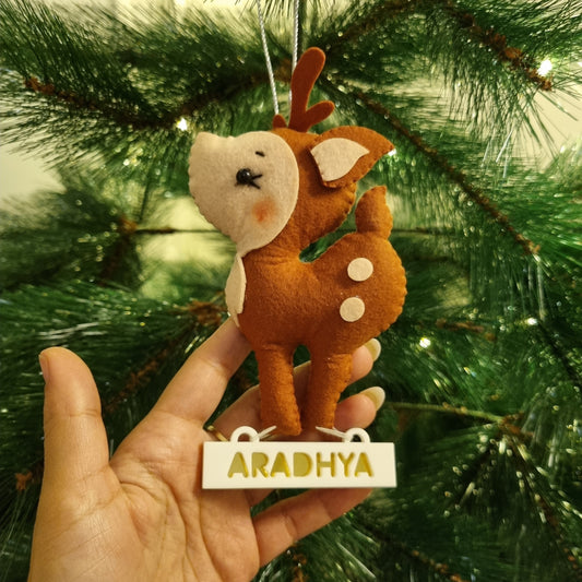 PERSONALISED CHRISTMAS ORNAMENTS - REINDEER