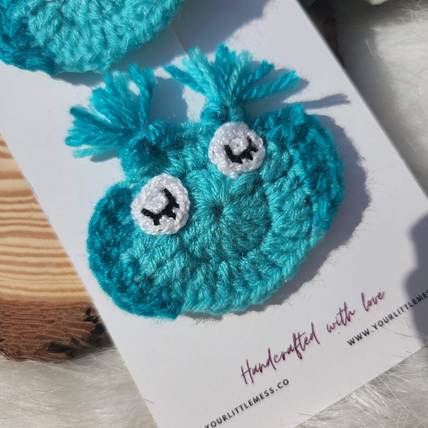 OWL CROCHET HAIRCLIP