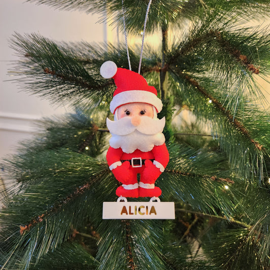 PERSONALISED CHRISTMAS ORNAMENTS - SANTA